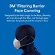 thumbnail image 5 of Protector facial 3M Filtering Barrier, suave y transpirable, paquete de 20, 5 of 7