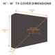 thumbnail image 2 of Funda de TV exterior KOLIFE K LIFE 55-58 pulgadas impermeable, 2 of 6