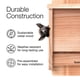 thumbnail image 4 of Casa para murciélagos Kenley de madera de cedro 37 × 17 × 6 cm, una cámara, 4 of 7