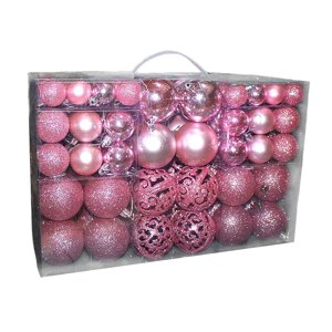 Magideal - Adornos De Bolas De De Navidad, Bolas De Decoraciones De Es De Navidad Inastillables Para Fiesta De Vacaciones De De Navidad , Rosado