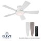 thumbnail image 2 of Ventilador de Techo Eleve Comfort 112 cm Blanco LED con Control Remoto, 2 of 9