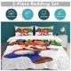 thumbnail image 5 of Super Mario Bed Duvet Cover Microfiber Bedding Sets 3D Printed Lightweight 3 Piece Comforter Sets for Kids Boys Girls, 5 of 5