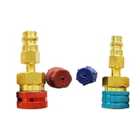 Magideal - De Acopladores Rápidos R1234Yf Para Sistema De Aire Acondicionado De Coche R1234Yf, Accesorios De Carga De Ca, Conversión De Latón R1234Yf A R134A C