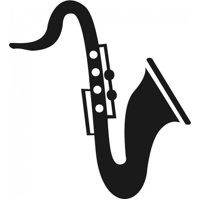 Rienda Libre Graphics - Decomural Saxophone Music Decal Ws-15517