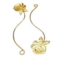 Ioensy - 2 Piezas De Soporte De Exhibición De Pestañas Postizas, Aplicador De Pestañas Postizas De Belleza, Flor De Rosa Cosmética