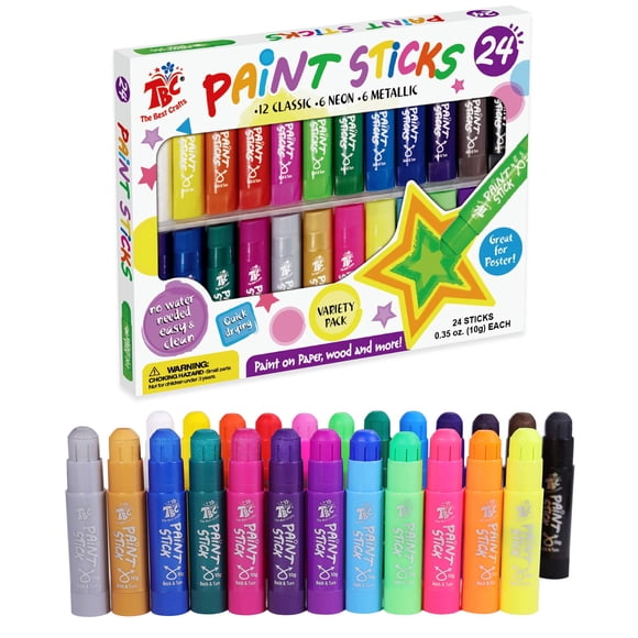 Barras De Pintura Tbc 24 Colores Clásicos Para Niños
