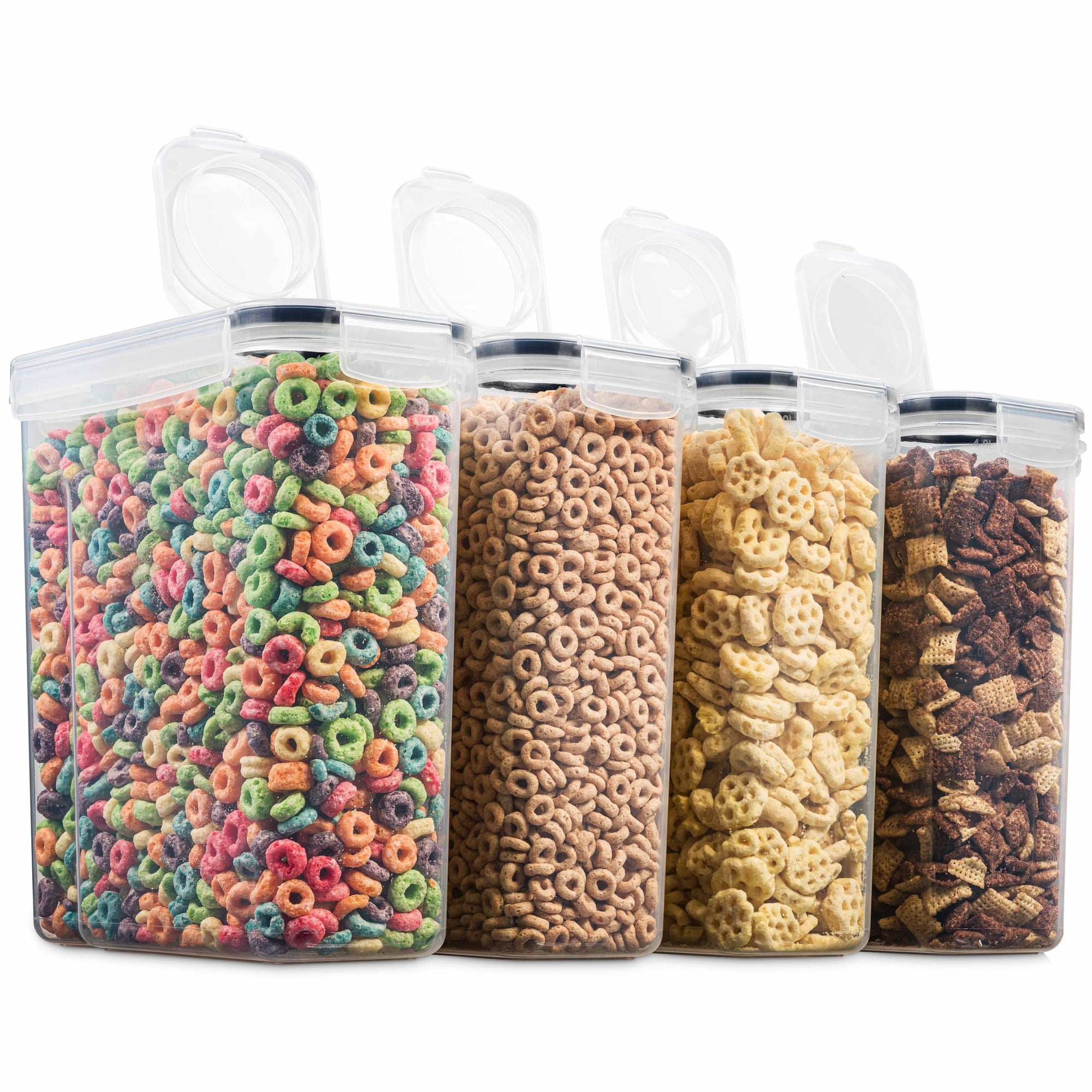 Recipiente De Almacenamiento De Alimentos Seseno Hermético De 4 Litros (paquete De 4)