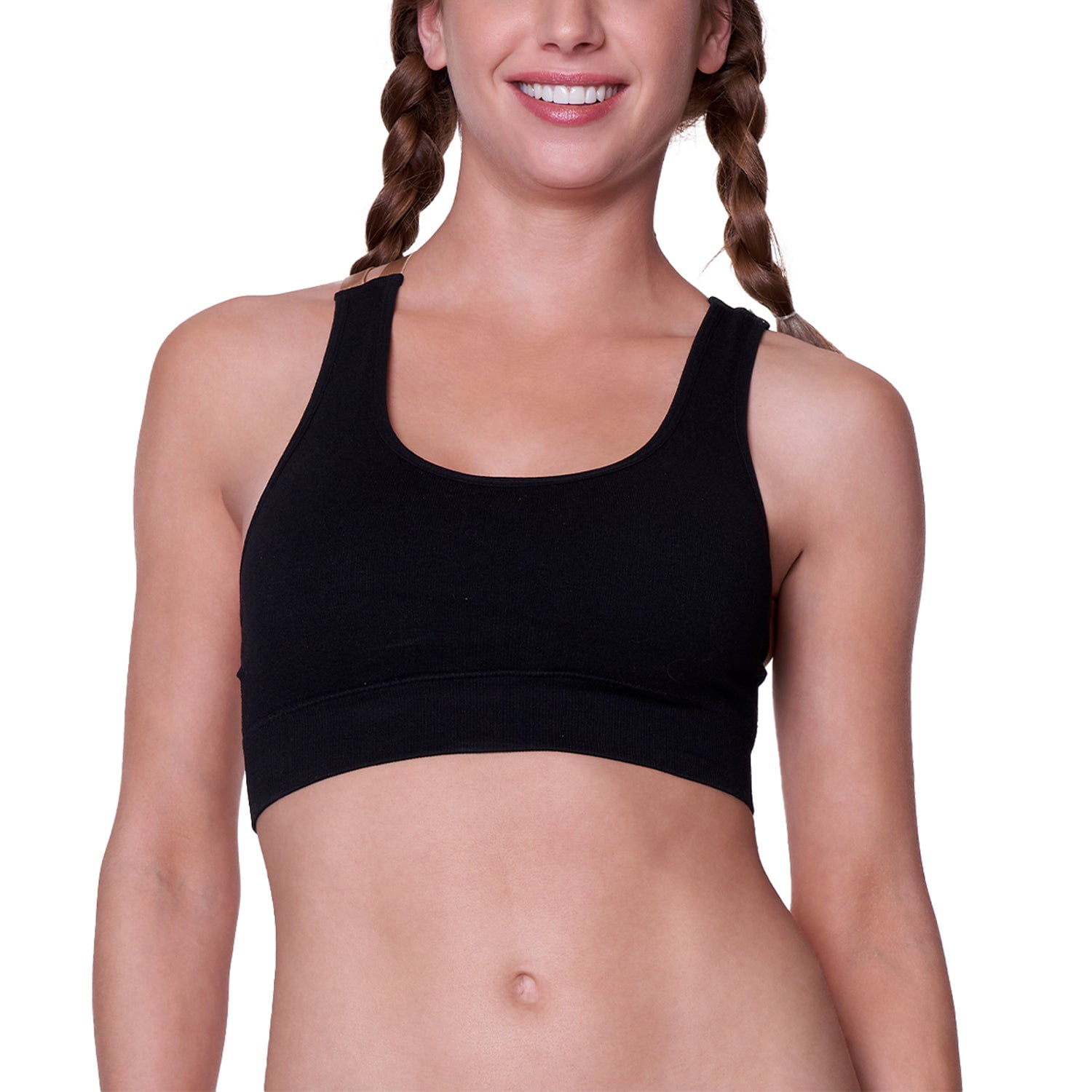 Baziani - Sostén Peto Deportivo Fitness Seamless 3906 Negro