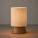thumbnail image 1 of Lámpara de Mesa Velador SLVJE Spiral Glow E27 Impresa en 3D 30 cm Chocolate / Beige + Ampolleta, 1 of 1