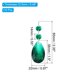 thumbnail image 2 of Uxcell Colgantes de Cristal en Forma de Lágrima para Candelabro, Paquete de 10, Longitud de 85mm, Prismas de Candelabro de 38mm, Verde Oscuro, 2 of 7