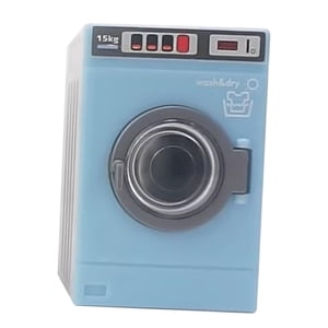 Magideal - Lavadora En Miniatura Para Casa De Muñecas, Accesorios 1/12, Mini Muebles Para Casa De Muñecas, Accesorios De Escena, Regalos De Cumpleaños Para Niños Azul