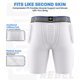 thumbnail image 4 of Faja protectora de fútbol americano Exxact Sports YXL blanco – 5 almohadillas, 4 of 7