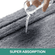 thumbnail image 3 of Alfombra Baño Microfibra Bajada Ducha Absorbente Turquesa #2, 3 of 3