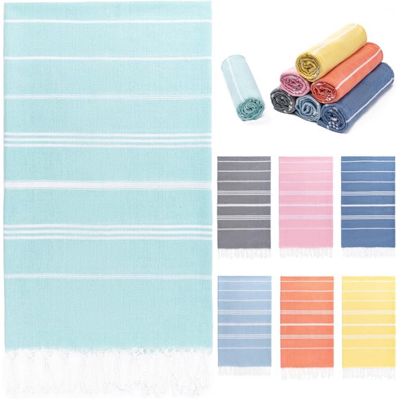 Turkish Beach Towel, 36x71 Quick Dry Sand Free Oversized Tow