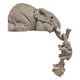 thumbnail image 3 of Figuras De Elefantes Esculturas De Animales Resistentes Adornos De Jardín Para Estantes De Escritorio, 3 of 5