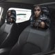 thumbnail image 2 of Sirena Negra Funda Protectora Universal para Reposacabezas de Coche, Funda Elástica para Reposacabezas de Asiento de Auto, Funda de Tela Antipolvo, Accesorios de Interior 2 Piezas, 2 of 6