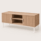 thumbnail image 1 of Rack de TV Fanty 120 cm con Puertas Ranuradas y Nicho Central, 1 of 8