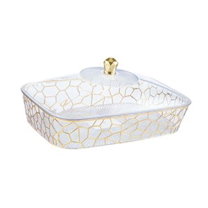 Bothyi - Bandeja De Frutas Con Tapa, Frutero Multifuncional Para Aperitivos, Dulces, Sala De Estar L