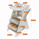 thumbnail image 1 of Multi functional Growing Up Dining chair,A high chair suitable for eating and feeding,Adjustable Height Toddler Tower,Use five-point seat belts and a movable large dinner plate, 1 of 3