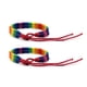 thumbnail image 1 of Pulsera de la amistad trenzada hecha a mano con orgullo arcoíris (2 unidades), para gays y lesbianas, LGBTQ, tamaño ajustable., 1 of 6