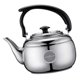 thumbnail image 5 of 1l tetera de acero inoxidable cocina tetera tetera de metal estufa de té tetera de plata, 5 of 5