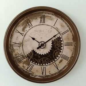 Genérico - Reloj De Pared 77.8X23X77.8 Cm, Elemental, Café