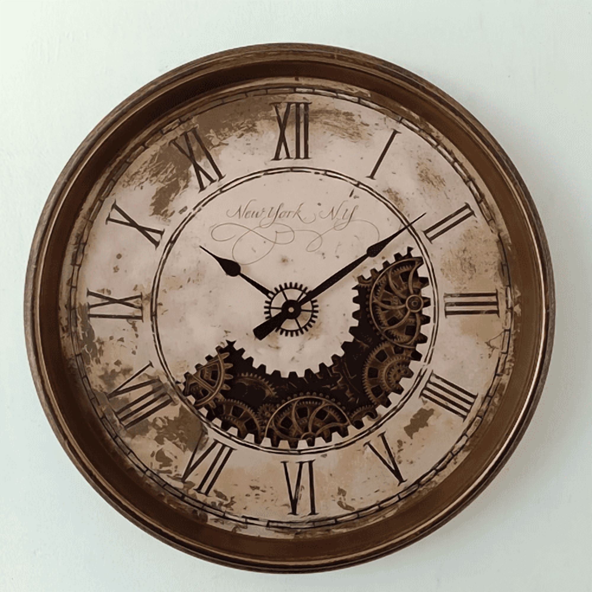 Genérico - Reloj De Pared 77.8X23X77.8 Cm, Elemental, Café