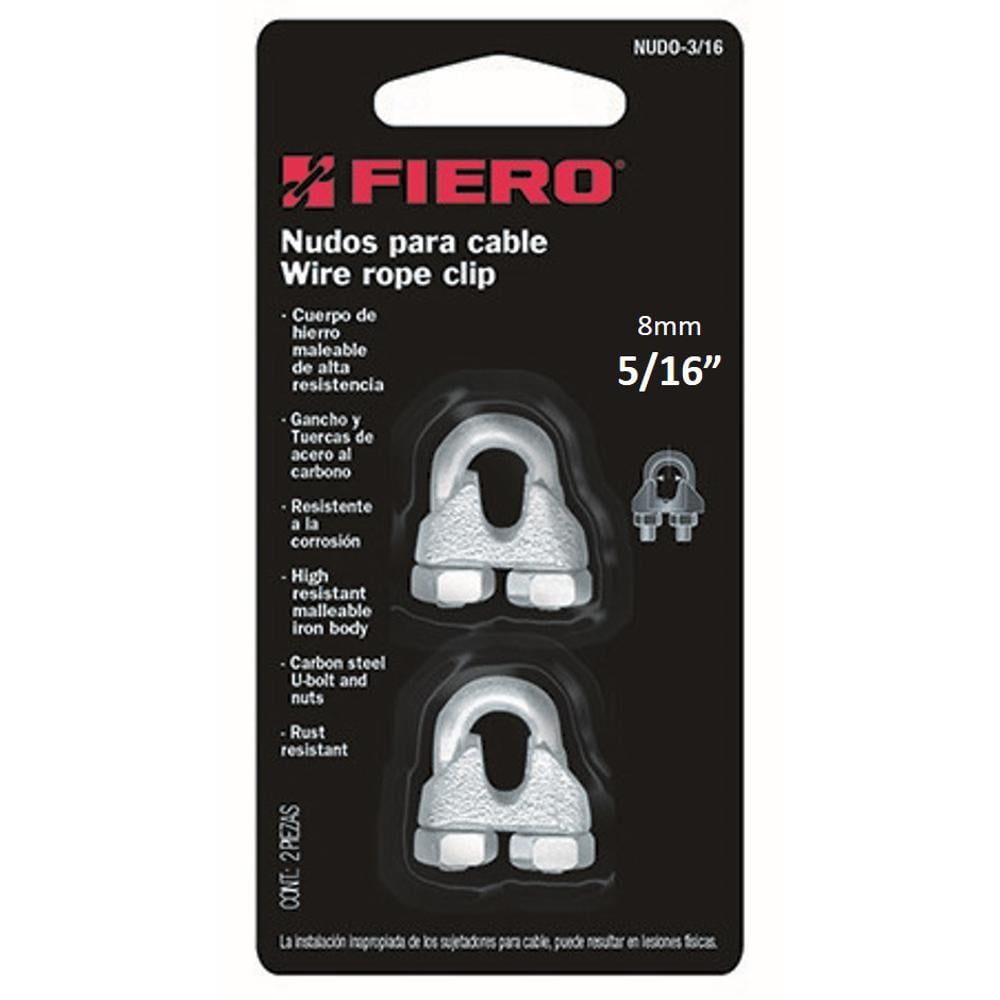 Grapa Para Cable Galvanizada 5/16" 2 Un. - Fiero