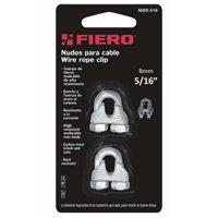 Grapa Para Cable Galvanizada 5/16"" 2 Un. - Fiero