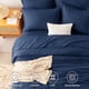 thumbnail image 2 of Juego de Edredón CozyLux King Azul Marino Seersucker 7 Piezas, 2 of 9