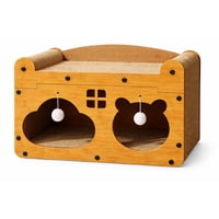 Genérico - Rascador Tipo Casa Sofá De Cartón Para Gato Antiestrés