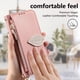 thumbnail image 4 of Funda tipo cartera FOXDOCK para Samsung Galaxy S26 Edge con ranuras para tarjetas, soporte y cremallera - Pulsera larga rosa, 4 of 6