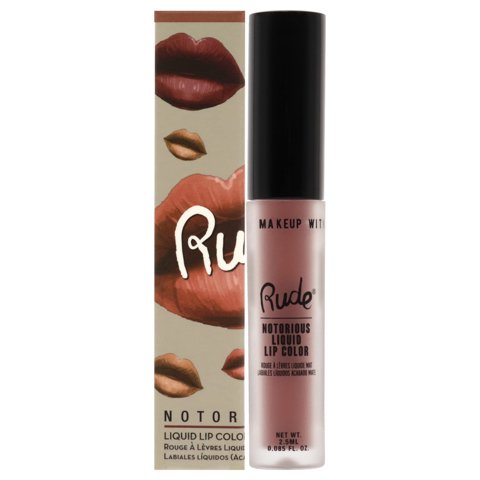 Rude Cosmetics - Notorio Color De Labios Líquido - Gesto Obsano De Para Es - Lápiz Labial