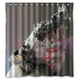 thumbnail image 1 of Cortina de ducha con diseño de cigarrillos encendidos, juego de cortina de baño con ganchos, tamaño 66 x 72 pulgadas, 1 of 3