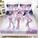 thumbnail image 1 of 3pcs Kpop Themed Wallpaper Printed Fitted Sheets Skin-Friendly And Breathable, 1 of 1