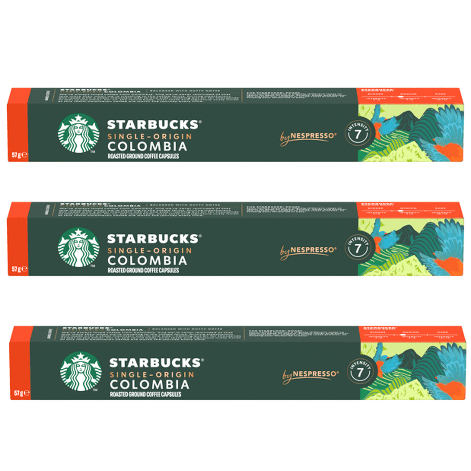 Pack 3 Café Starbucks by Nespresso Colombia 57g