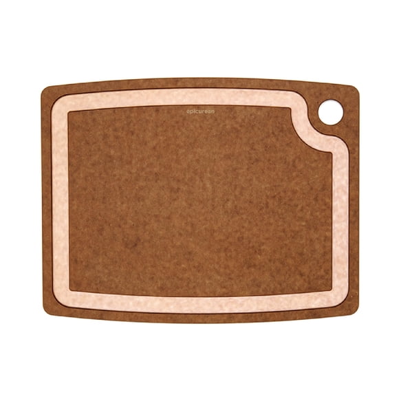 Tabla de cortar Epicurean 37 x 29 cm con canal para jugos, nuez moscada
