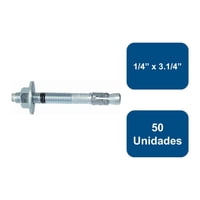 Anclajes - Perno Anclaje 1/4"" X 3.1/4"" 50Un.