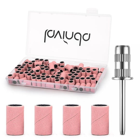 Bandas de lija Lavinda para torno de uñas, 100 unidades