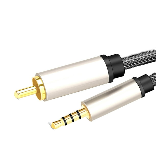 Cable De Audio Y Video RCA A Cable Coaxial Digital De 3,5 Mm Para Estéreos Domésticos HDTV 200 Cm X 1 Cm X 1 Cm