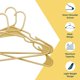 thumbnail image 4 of Juego de 10 perchas Lifemaster de plástico resistente, color amarillo, 4 of 9