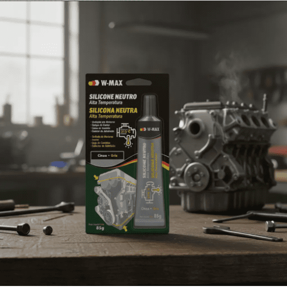 Silicona Alta Temperatura Gris 85 Grs. Neutro W-max By Wurth