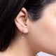 thumbnail image 2 of Aros Plata Mujer Argolla Circon Rosa, 2 of 3