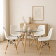thumbnail image 3 of Mesa de Comedor Eames 100cm redonda vidrio, 3 of 7