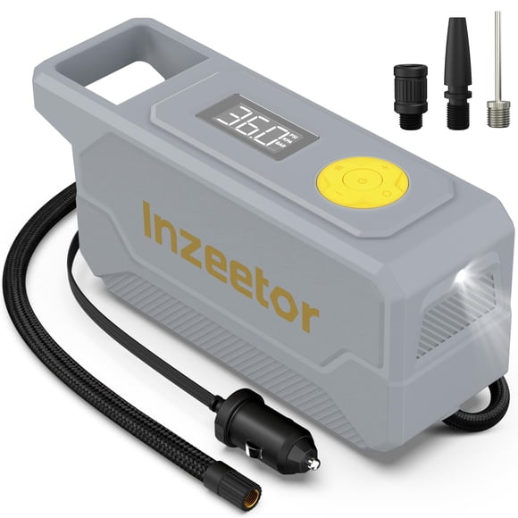 Inflador de llantas Inzeetor 150 PSI, compresor de aire portátil