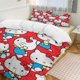 thumbnail image 3 of Hello Kitty with Red Bow Comforter Twin SizeComforter Set for Kids Girls3Pcs Bedding Set Printed Comforter with 2 PillowcasesDown AlternativeSoft and Lightweight Bed Sheets, 3 of 5