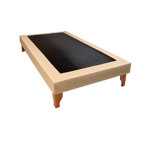 Muebles New - Base Plaza Y Media Beige Lino