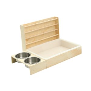 Ioensy - Comedero De Heno De Madera Para Conejos, Escondite, Bandeja De Arena Para Chinchillas, Conejillos De Indias Y Hámsteres