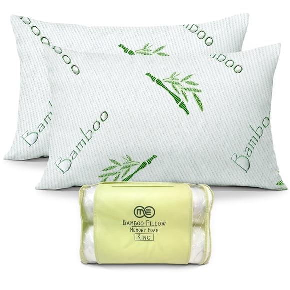 Almohada OMEO King 2 unidades 51 cm de espuma viscoelástica con bambú