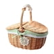 thumbnail image 2 of Cesta de mimbre para picnic, cesta de almacenamiento de ratán, cesta de servicio duradera, cesta de almacenamiento de mimbre tejida para fiestas al aire libre, sándwiches Medio, 2 of 5